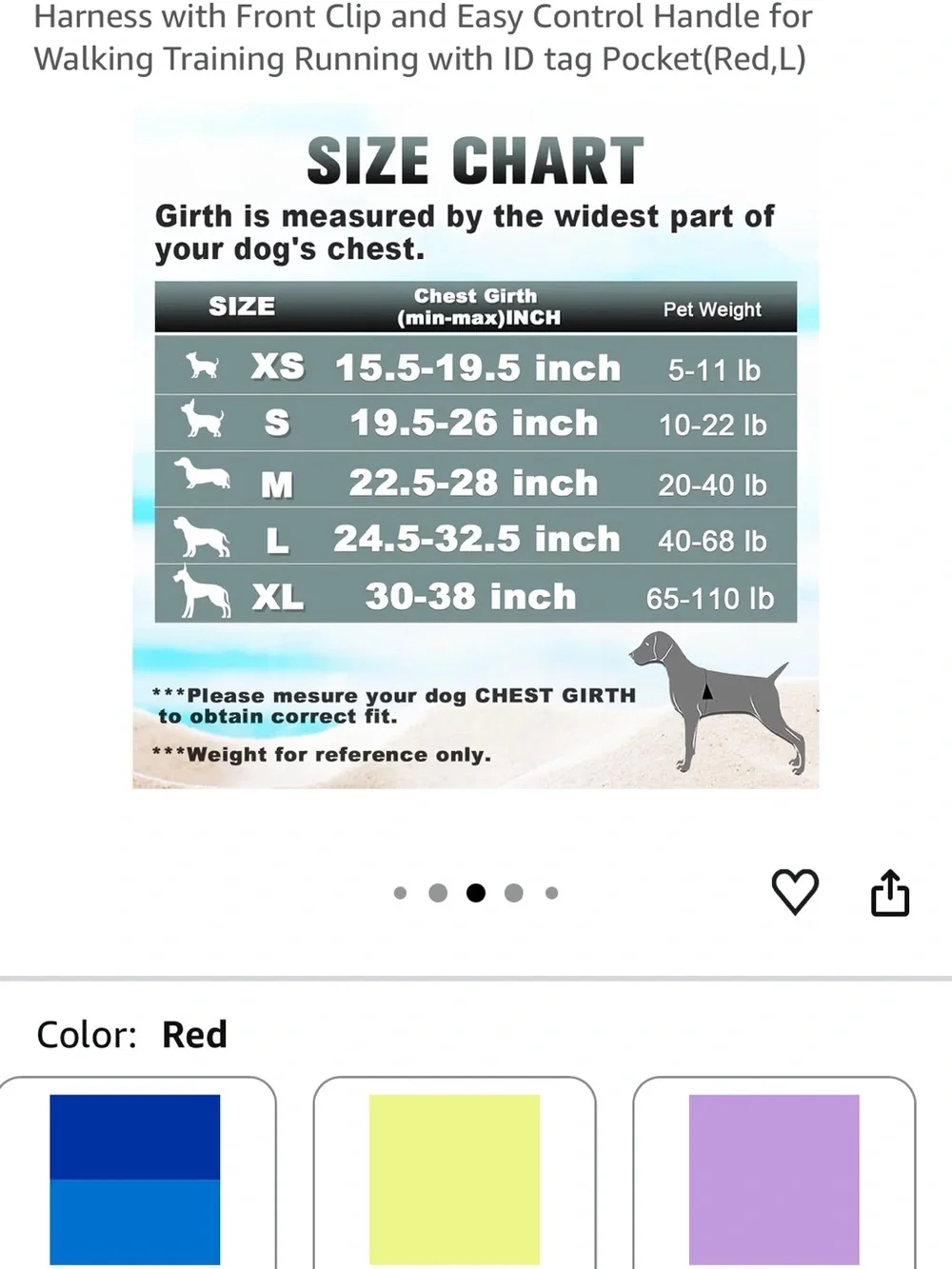 Barkbay Red & Black Padded Dog Harness - Medium